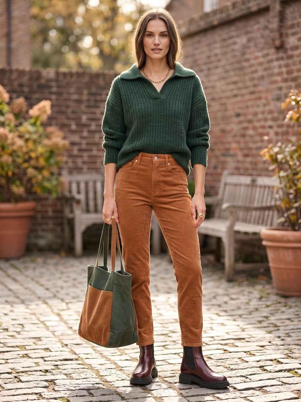 Gap Camel Tan Corduroy Pants High Rise Slim Ankle Tapered Retro Academia Chic